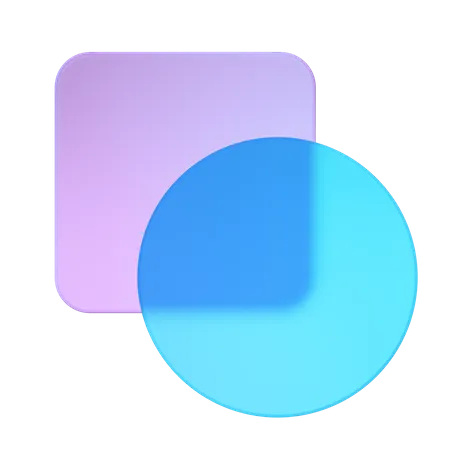 Union Shape  3D Icon