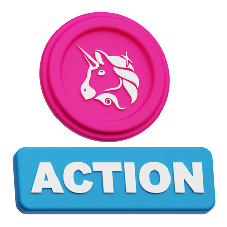 Uniswap Action  3D Icon