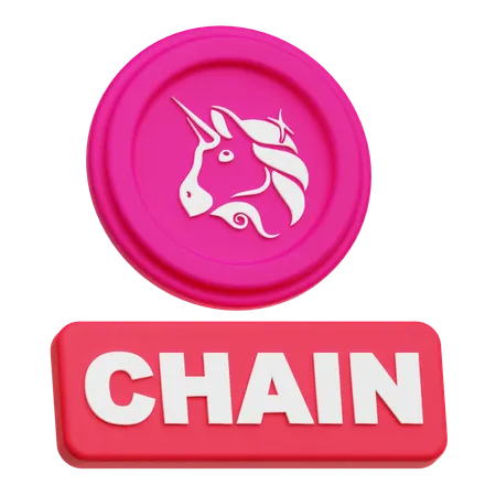 Uniswap Chain  3D Icon
