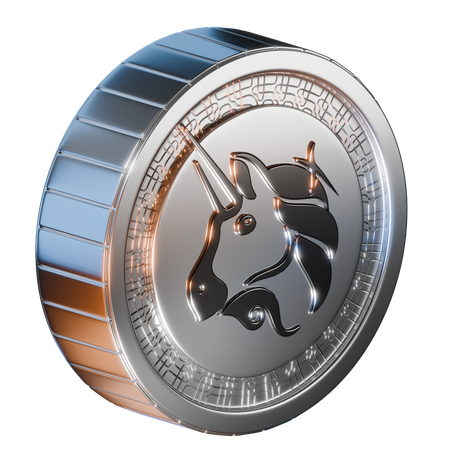 Uniswap Coin  3D Icon