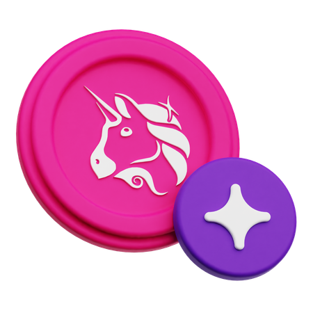 Uniswap Coin  3D Icon