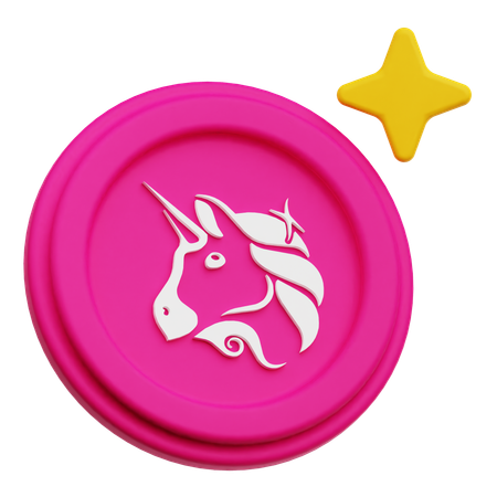 Uniswap Coin  3D Icon
