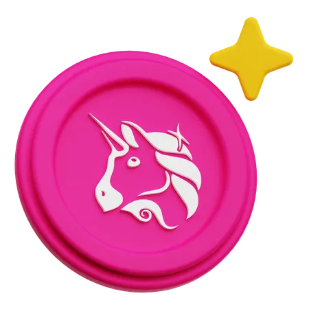 Uniswap Coin  3D Icon