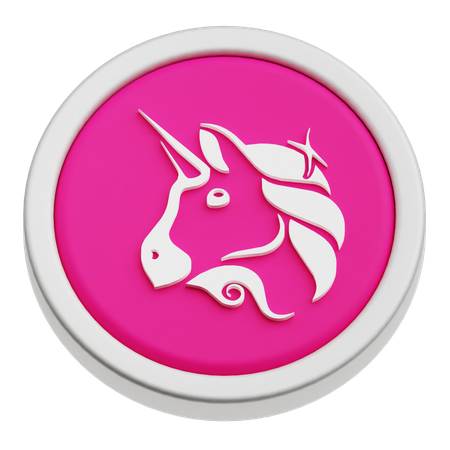 Uniswap Coin  3D Icon
