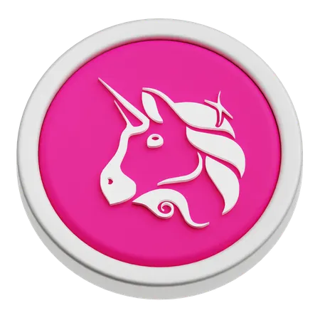 Uniswap Coin  3D Icon