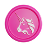 3d uniswap coin logo