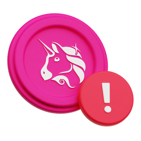 Uniswap Coin Alert  3D Icon
