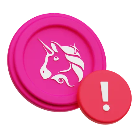 Uniswap Coin Alert  3D Icon