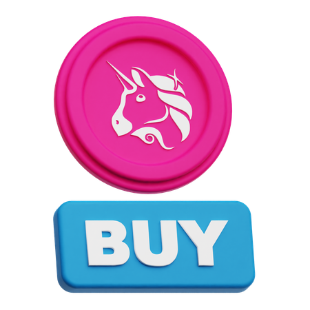 Uniswap Coin Buy  3D Icon