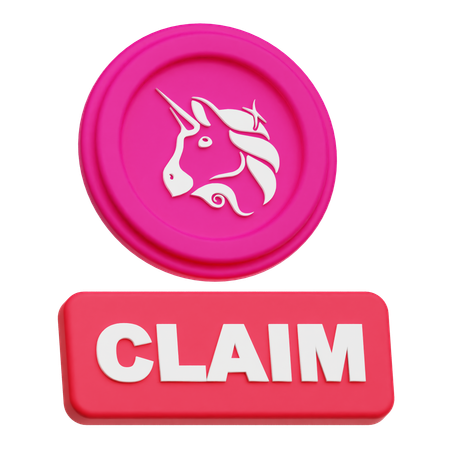 Uniswap Coin Claim  3D Icon