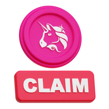 Uniswap Coin Claim  3D Icon