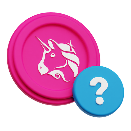 Uniswap Coin Faq  3D Icon