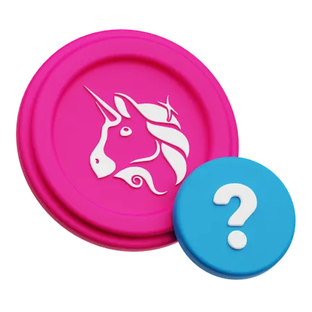 Uniswap Coin Faq  3D Icon