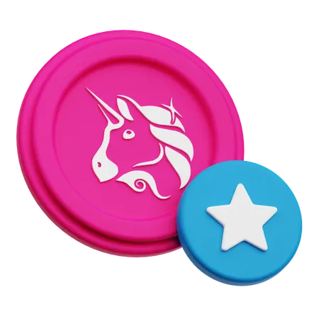 Uniswap Coin Favorite  3D Icon