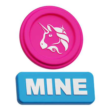 Uniswap Coin Mine  3D Icon