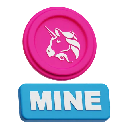 Uniswap Coin Mine  3D Icon
