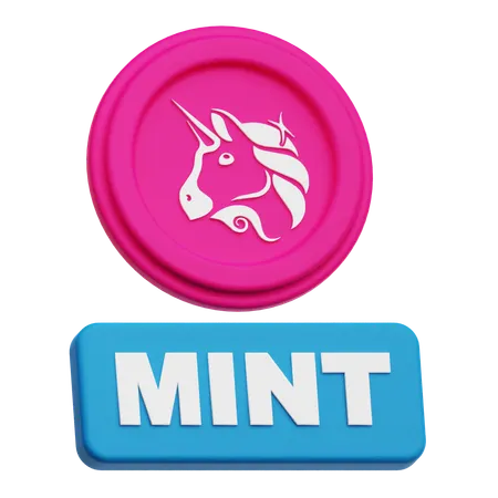 Uniswap Coin Mint  3D Icon