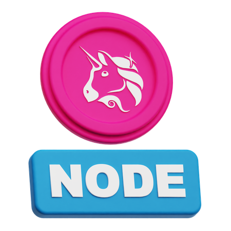 Uniswap Coin Node  3D Icon