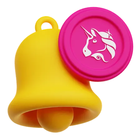 Uniswap Coin Notification  3D Icon