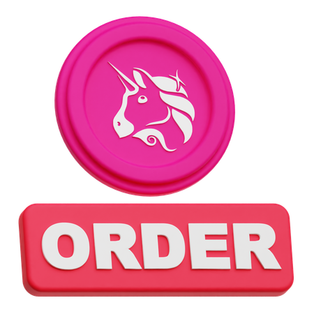 ユニスワップコイン注文  3D Icon