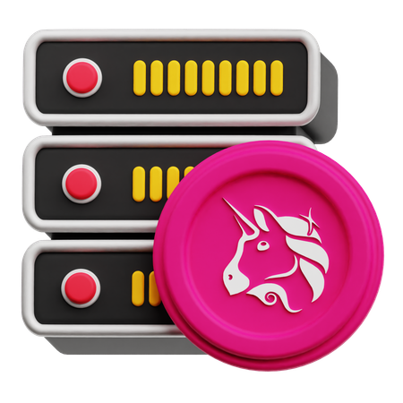 Servidor de moedas uniswap  3D Icon