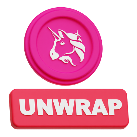 Uniswap Coin Unwrap  3D Icon