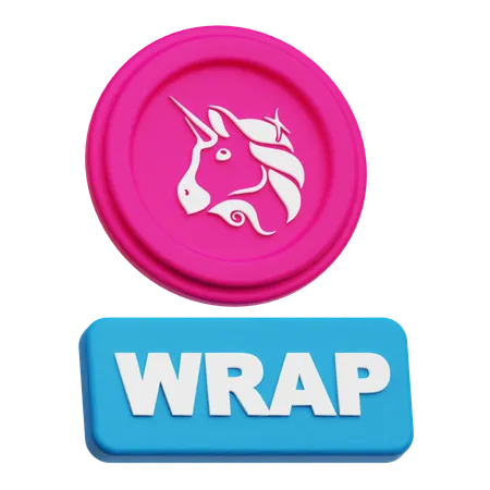 Uniswap Coin Wrap  3D Icon