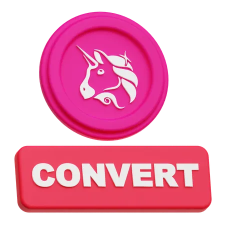Uniswap Convert  3D Icon