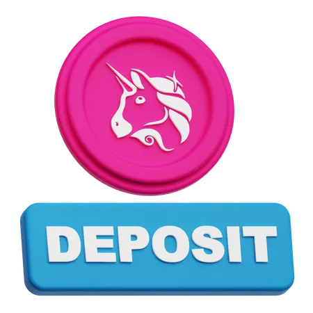 Uniswap Deposit  3D Icon