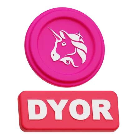 Uniswap Dyor  3D Icon