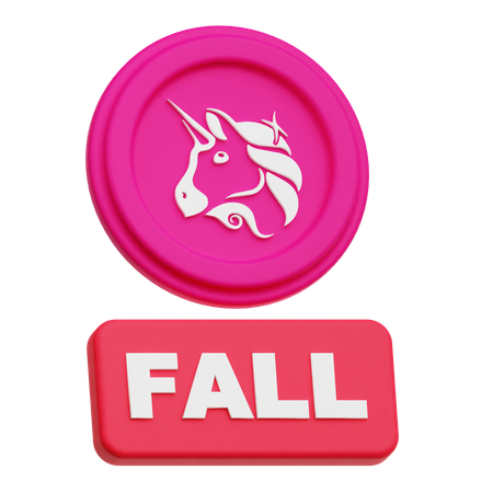 Uniswap Fall  3D Icon