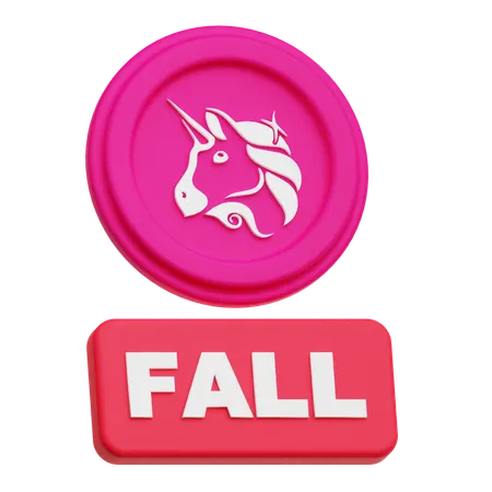 Uniswap Fall  3D Icon