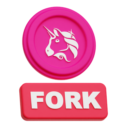 Uniswap Fork  3D Icon