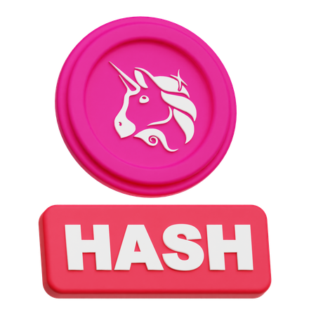 Uniswap Hash  3D Icon