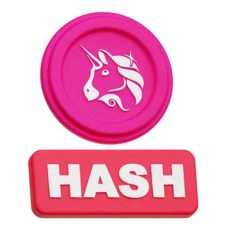 Uniswap Hash  3D Icon