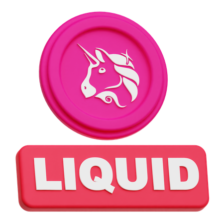 Uniswap Liquid  3D Icon