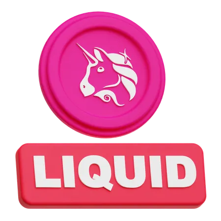 Uniswap Liquid  3D Icon