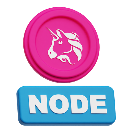 Nó de moeda uniswap  3D Icon