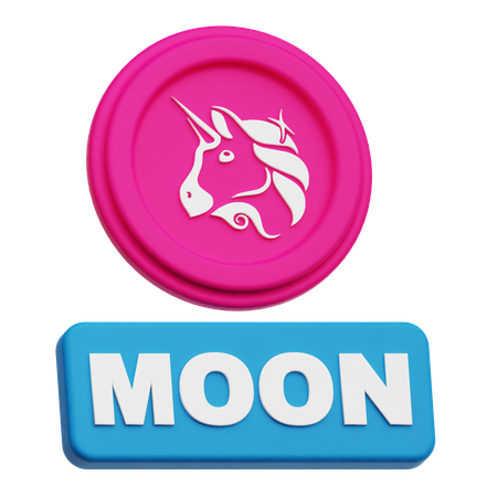Uniswap Moon  3D Icon
