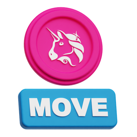 Uniswap Move  3D Icon