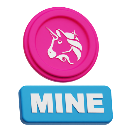 Uniswap-Münzmine  3D Icon