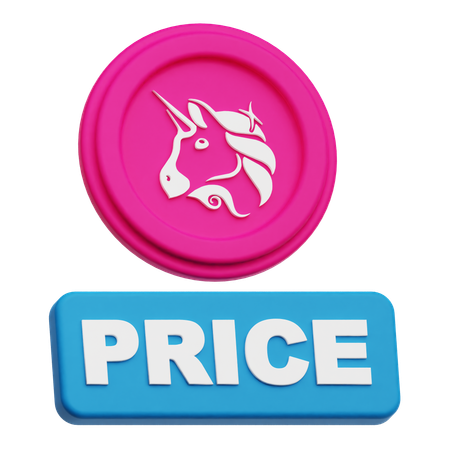 Uniswap Price  3D Icon