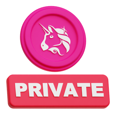 Uniswap Private  3D Icon