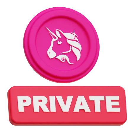 Uniswap Private  3D Icon