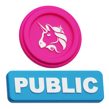 Uniswap Public  3D Icon