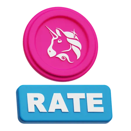 Uniswap Rate  3D Icon