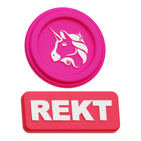 Uniswap Rekt  3D Icon
