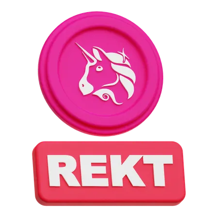 Uniswap Rekt  3D Icon