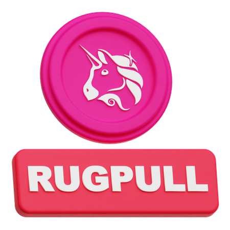 Uniswap Rugpull  3D Icon