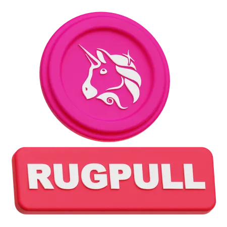 Uniswap Rugpull  3D Icon